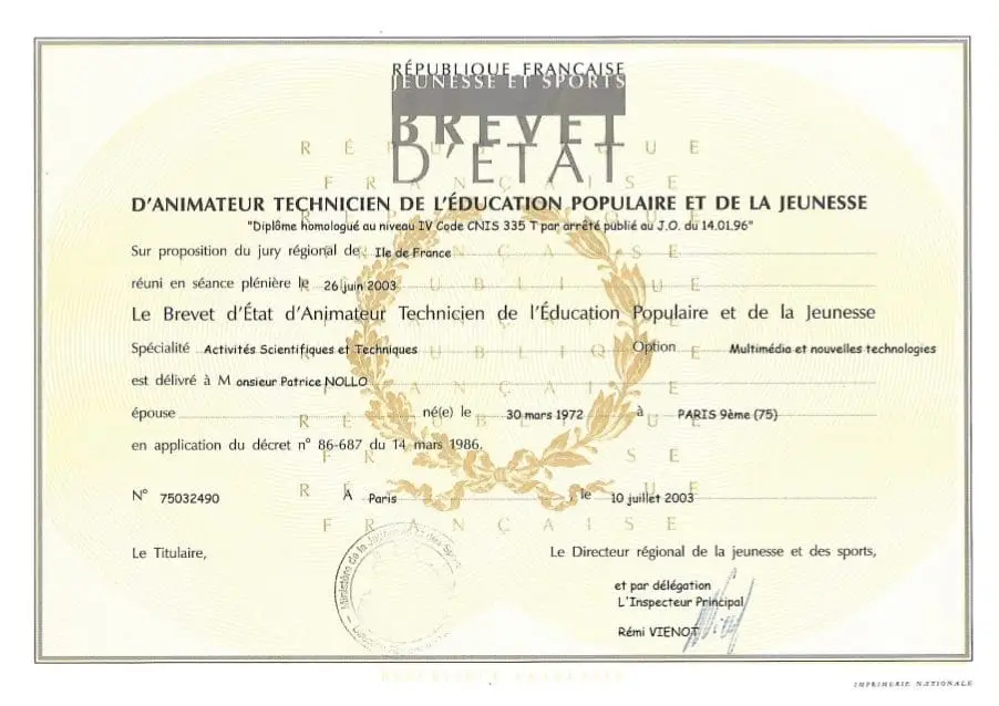 Brevet d'Etat